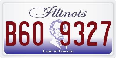 IL license plate B609327