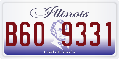 IL license plate B609331