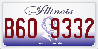 IL license plate B609332