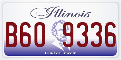 IL license plate B609336
