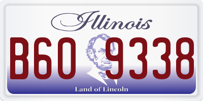IL license plate B609338