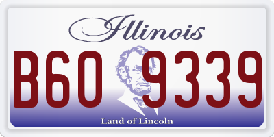 IL license plate B609339