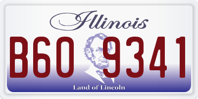 IL license plate B609341