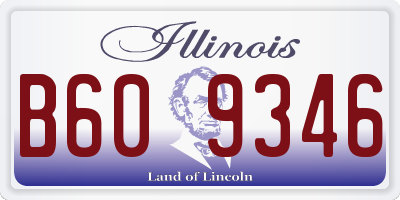 IL license plate B609346