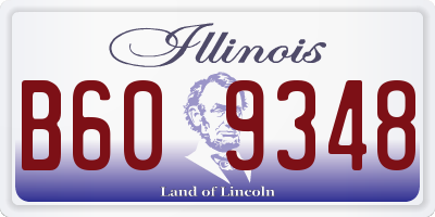 IL license plate B609348