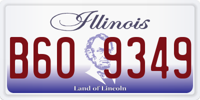 IL license plate B609349