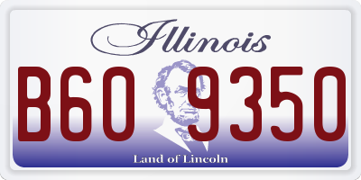 IL license plate B609350