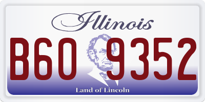 IL license plate B609352