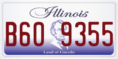 IL license plate B609355