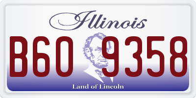 IL license plate B609358