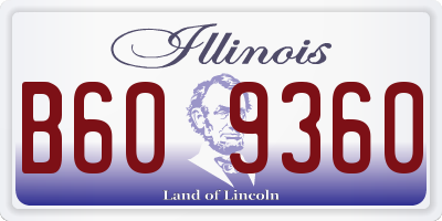 IL license plate B609360