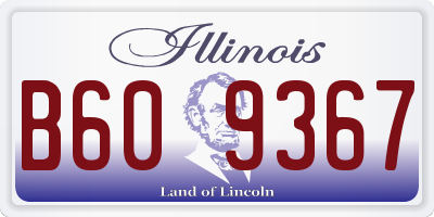 IL license plate B609367