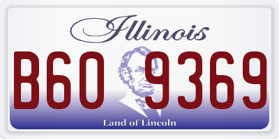 IL license plate B609369