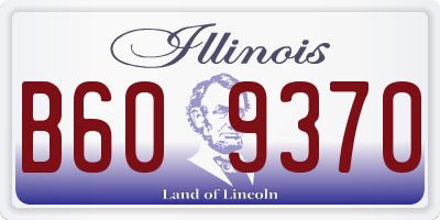 IL license plate B609370