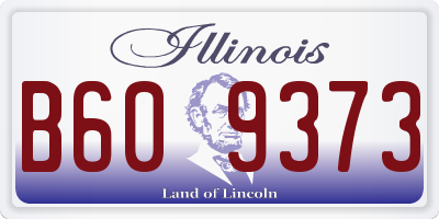 IL license plate B609373