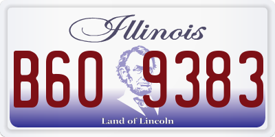 IL license plate B609383