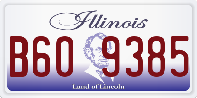 IL license plate B609385