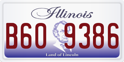IL license plate B609386