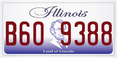 IL license plate B609388