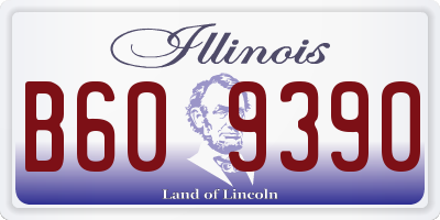IL license plate B609390