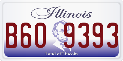IL license plate B609393