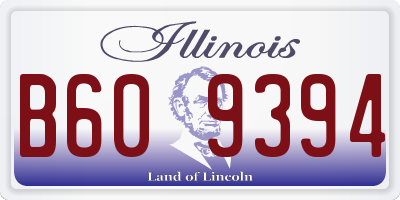 IL license plate B609394