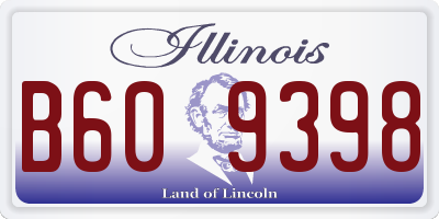IL license plate B609398