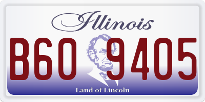 IL license plate B609405