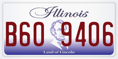 IL license plate B609406