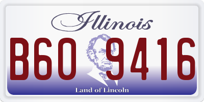 IL license plate B609416