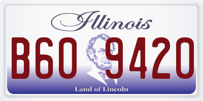 IL license plate B609420