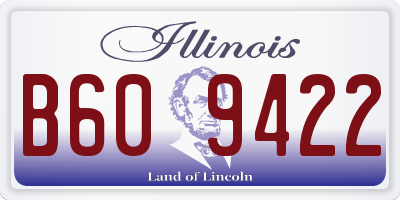 IL license plate B609422