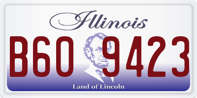 IL license plate B609423