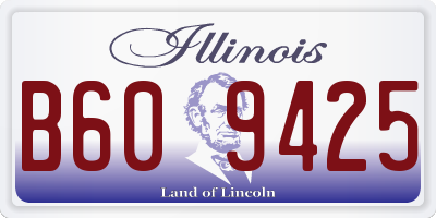 IL license plate B609425
