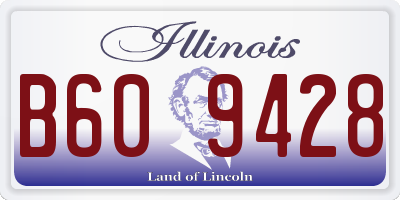 IL license plate B609428