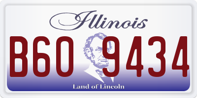 IL license plate B609434