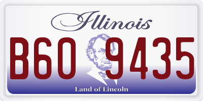 IL license plate B609435
