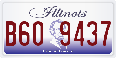 IL license plate B609437