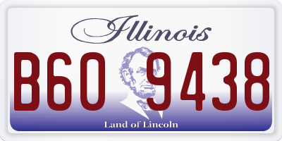 IL license plate B609438