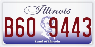 IL license plate B609443
