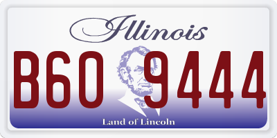 IL license plate B609444
