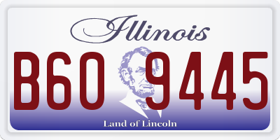 IL license plate B609445