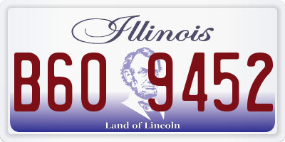 IL license plate B609452