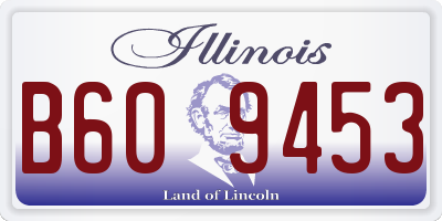 IL license plate B609453