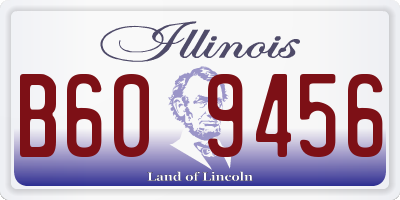 IL license plate B609456