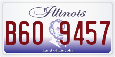 IL license plate B609457