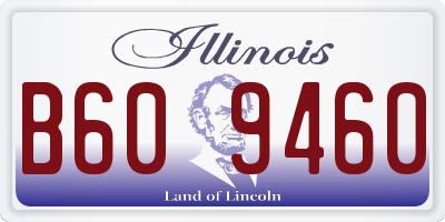 IL license plate B609460