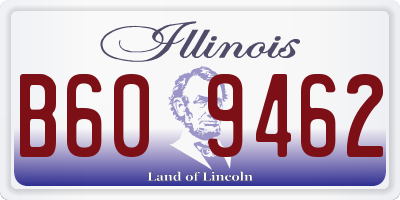 IL license plate B609462