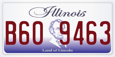 IL license plate B609463