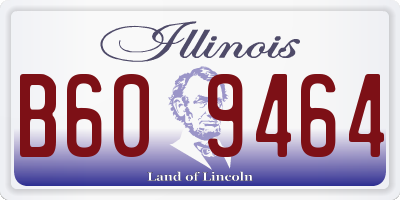 IL license plate B609464